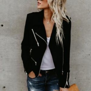 Vici faux suede jacket.